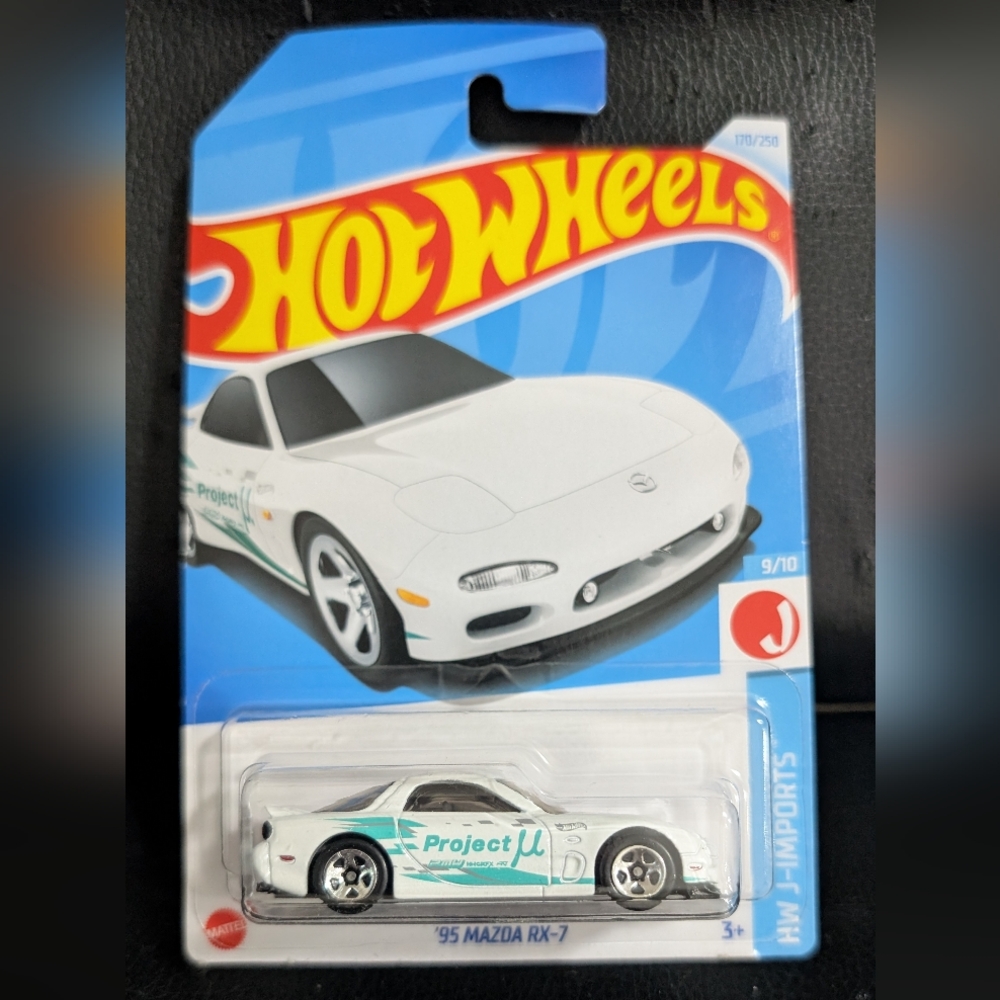 '95 Mazda RX-7 White Hot Wheels